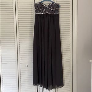 Grey Formal Dress- David’s Bridal